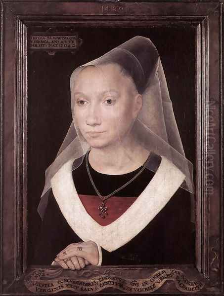 Portrait of a Young Woman 1480 Oil Painting by Hans Memling