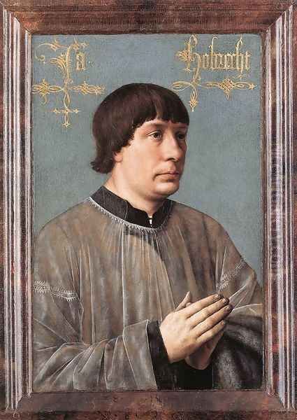 Portrait of Jacob Obrecht 1496 Oil Painting by Hans Memling