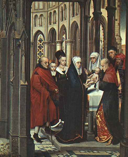 The Presentation in the Temple 1463 Oil Painting by Hans Memling