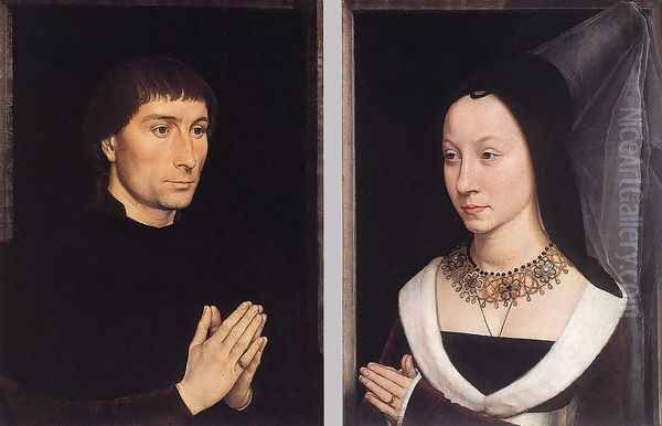 Tommaso Portinari and his Wife c. 1470 Oil Painting by Hans Memling