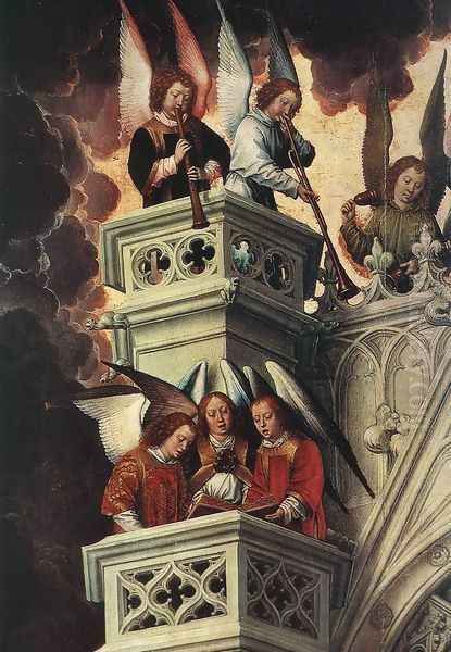 Last Judgment Triptych (detail-2) 1467-71 Oil Painting by Hans Memling