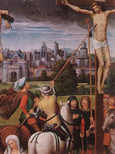 Crucifixion (detail) Oil Painting by Hans Memling