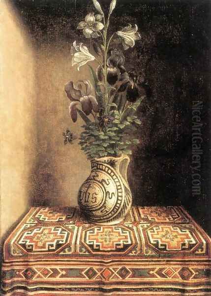 Flower Still-life c. 1490 Oil Painting by Hans Memling