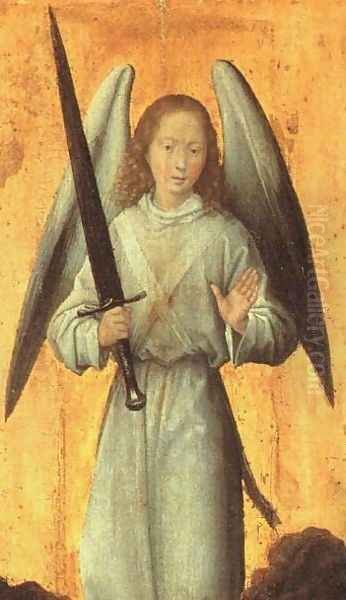 The Archangel Michael c. 1479 Oil Painting by Hans Memling