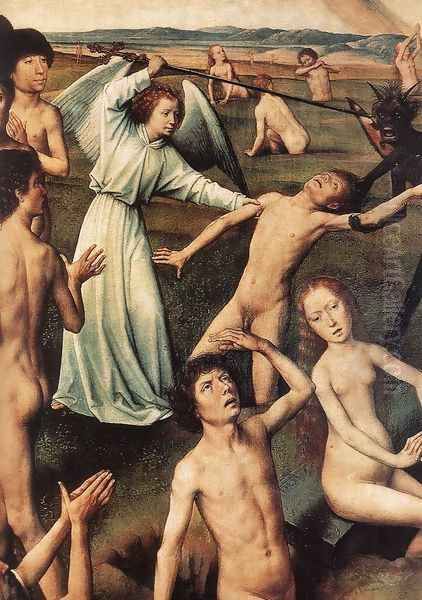 Last Judgment Triptych (detail-6) 1467-71 Oil Painting by Hans Memling