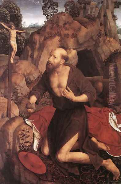 St Jerome 1485-90 Oil Painting by Hans Memling