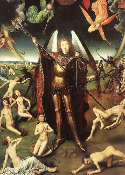 Last Judgment Triptych (detail-5) 1467-71 Oil Painting by Hans Memling