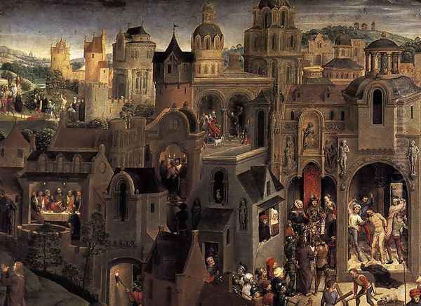 Scenes from the Passion of Christ (detail-2) 1470-71 Oil Painting by Hans Memling