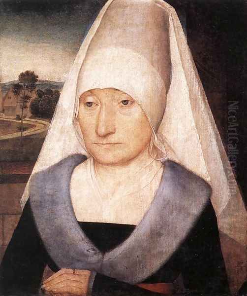 Portrait of an Old Woman 1470-75 Oil Painting by Hans Memling