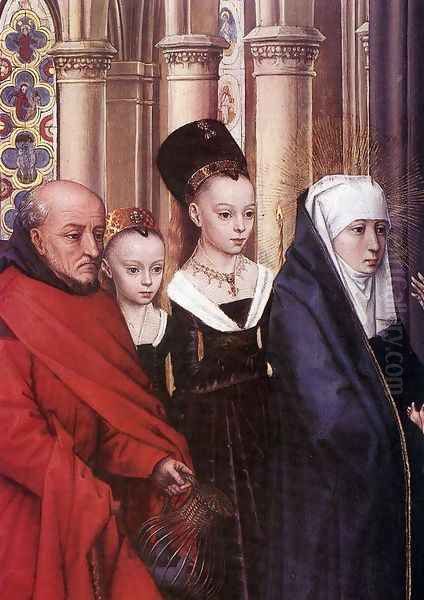 The Presentation in the Temple (detail) 1463 Oil Painting by Hans Memling