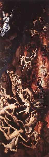 Last Judgment (right panel) 1467-71 Oil Painting by Hans Memling