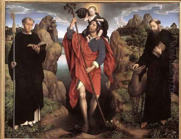 Triptych of the Family Moreel (central panel) 1484 Oil Painting by Hans Memling