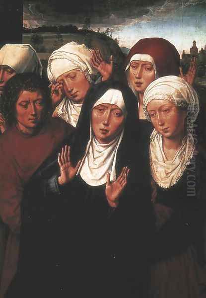 Holy Women Lamenting with St John the Evangelist Oil Painting by Hans Memling