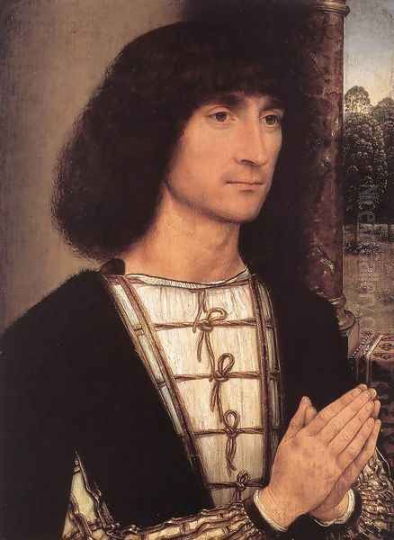 Portrait of a Young Man 1485-90 Oil Painting by Hans Memling