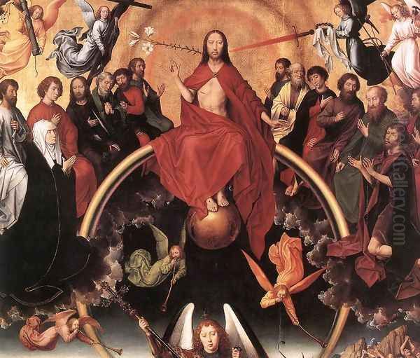 Last Judgment Triptych (detail-3) 1467-71 Oil Painting by Hans Memling