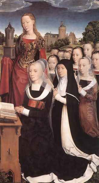 Triptych of the Family Moreel (right wing) 1484 Oil Painting by Hans Memling