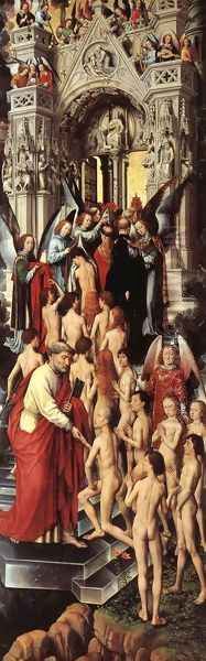 Last Judgment Triptych (left wing) [detail: 1] Oil Painting by Hans Memling