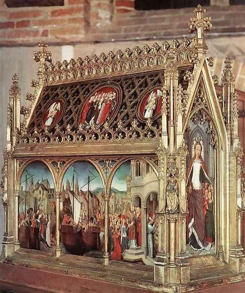 St Ursula Shrine Oil Painting by Hans Memling