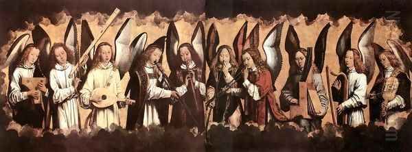 Angel Musicians 2 Oil Painting by Hans Memling