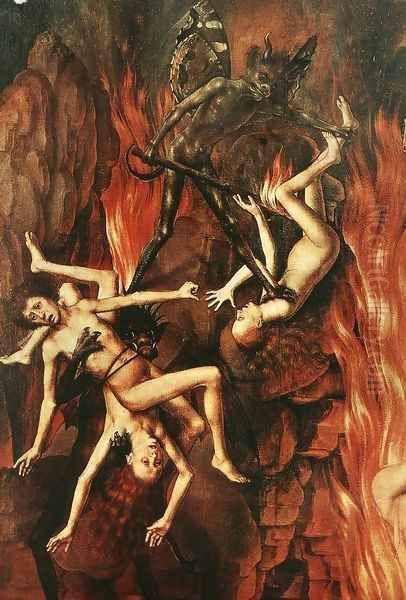 Last Judgment Triptych (detail) 4 Oil Painting by Hans Memling