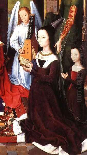 The Donne Triptych (detail) 2 Oil Painting by Hans Memling