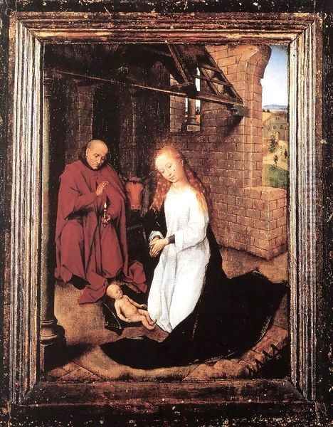 Nativity Oil Painting by Hans Memling