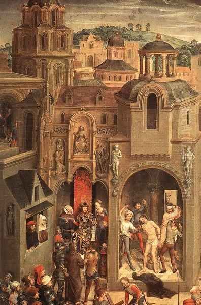 Scenes from the Passion of Christ (detail) Oil Painting by Hans Memling