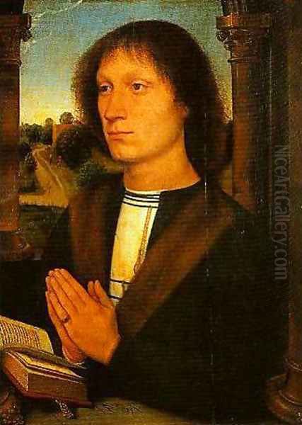 St Benedict Oil Painting by Hans Memling