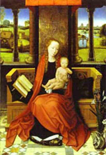 Madonna And Child 1487 Oil Painting by Hans Memling