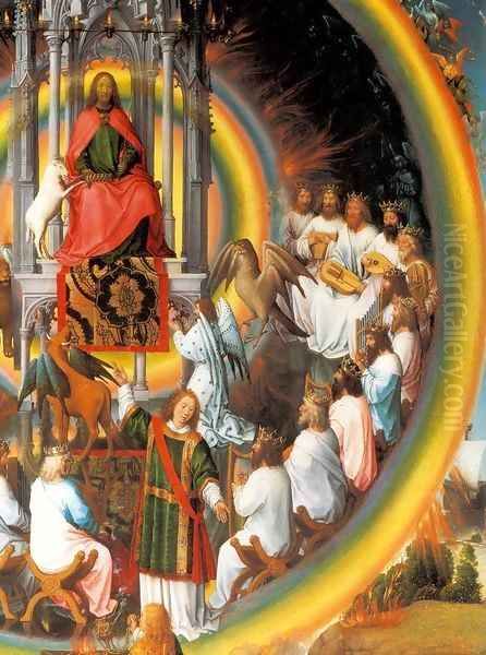 St John Altarpiece (detail) 4 Oil Painting by Hans Memling