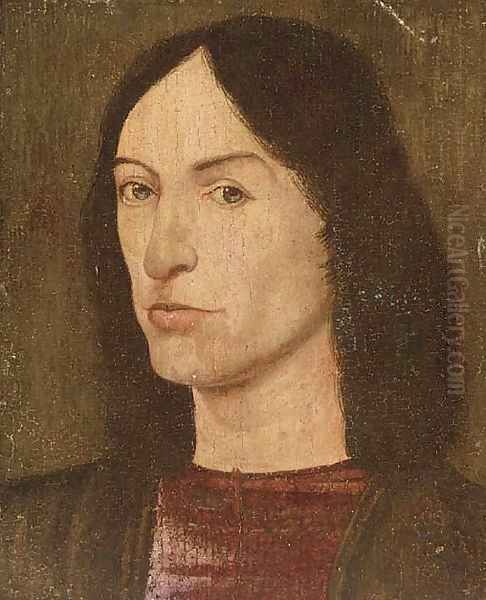 Portrait of a young man, bust-length Oil Painting by Hans Memling