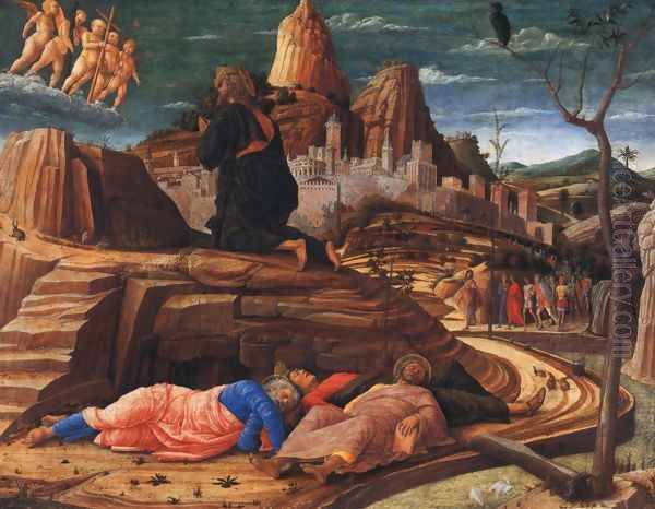 Agony in the Garden c. 1459 Oil Painting by Andrea Mantegna