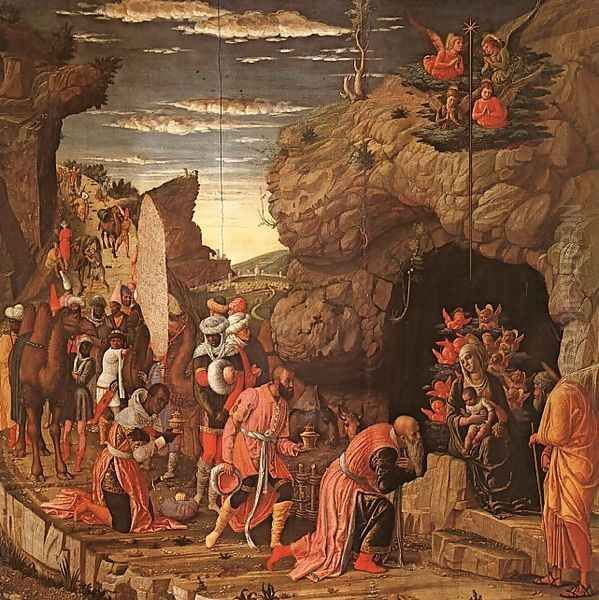 Adoration of the Magi Oil Painting by Andrea Mantegna