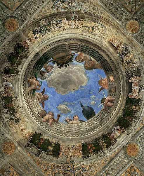 Ceiling Oculus Oil Painting by Andrea Mantegna