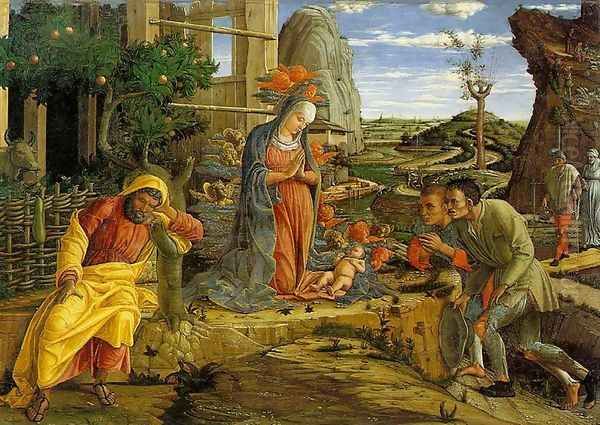 Adoration Of The Shepherds Oil Painting by Andrea Mantegna