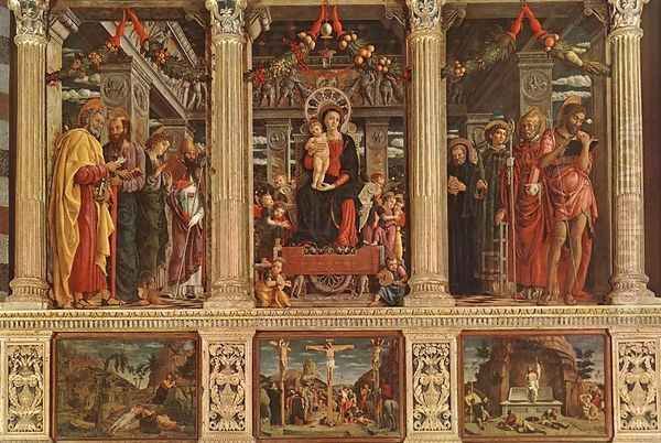 Altarpiece Oil Painting by Andrea Mantegna