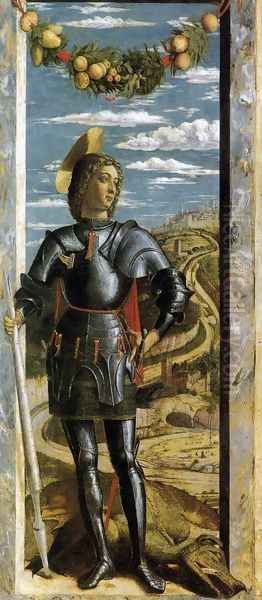 St. George (San Giorgio) Oil Painting by Andrea Mantegna