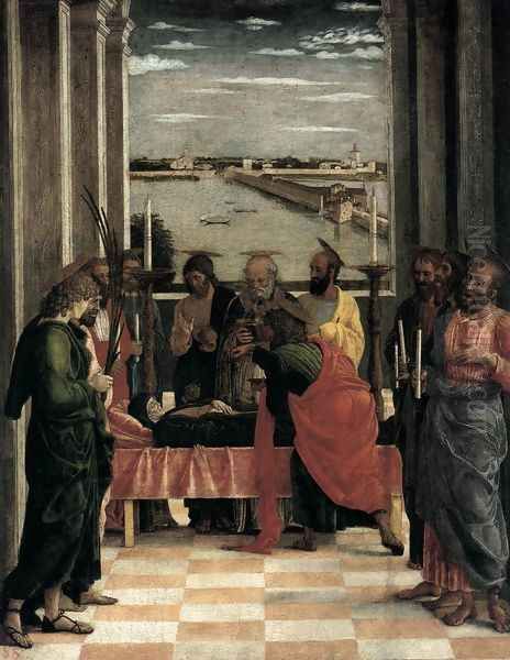 Death of the Virgin c. 1461 Oil Painting by Andrea Mantegna