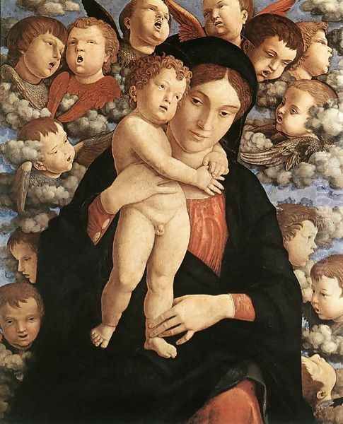 The Madonna of the Cherubim c. 1485 Oil Painting by Andrea Mantegna