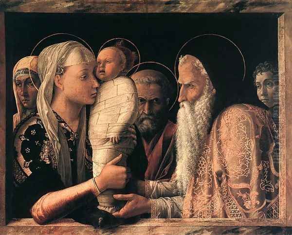 Presentation at the Temple c. 1460 Oil Painting by Andrea Mantegna