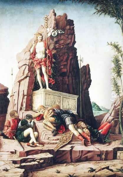 The Resurrection Oil Painting by Andrea Mantegna