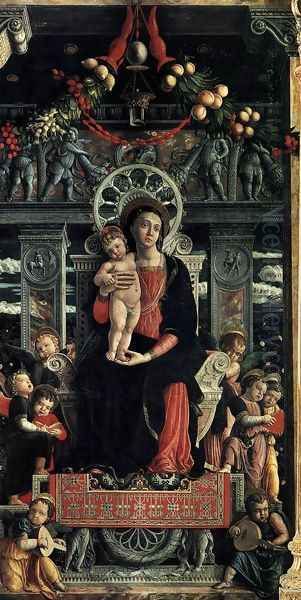 San Zeno Polyptych (central panel) 1457-60 Oil Painting by Andrea Mantegna