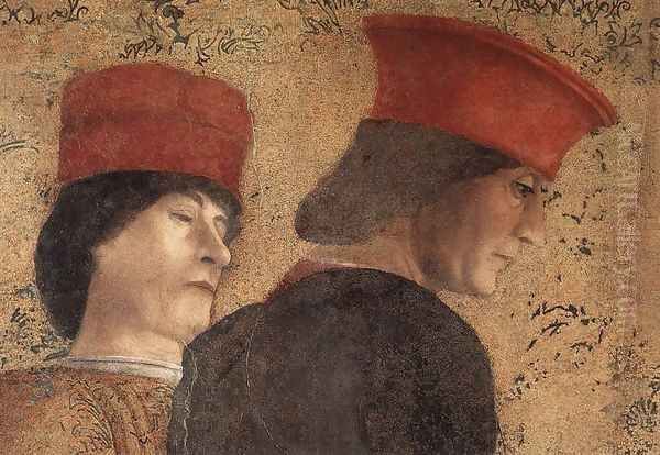 The Court of Mantua (detail-2) 1471-74 Oil Painting by Andrea Mantegna