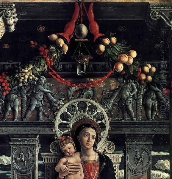 San Zeno Polyptych (detail-2) 1457-60 Oil Painting by Andrea Mantegna