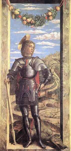 St George Oil Painting by Andrea Mantegna