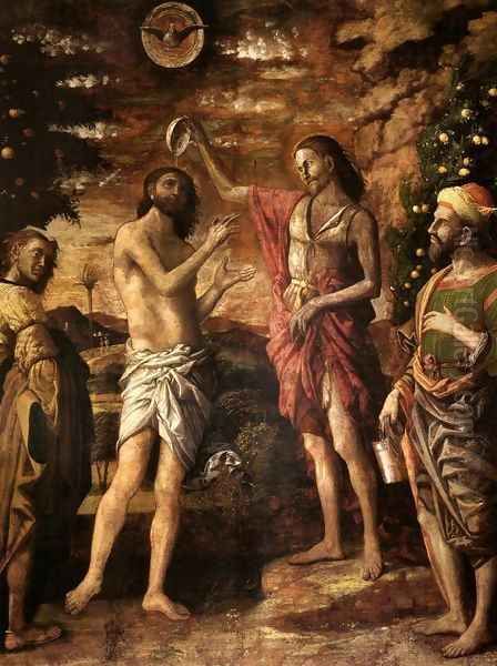 Baptism of Christ Oil Painting by Andrea Mantegna