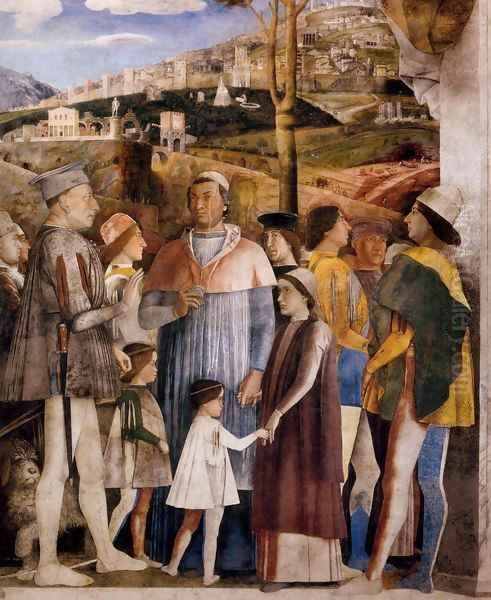 The Meeting (detail) Oil Painting by Andrea Mantegna