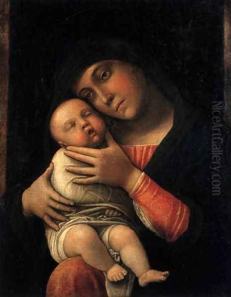 Virgin and Child Oil Painting by Andrea Mantegna