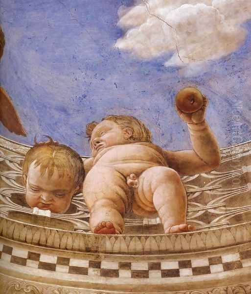 Ceiling Oculus (detail) Oil Painting by Andrea Mantegna