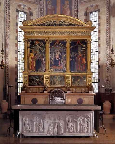 The San Zeno Polyptych Oil Painting by Andrea Mantegna